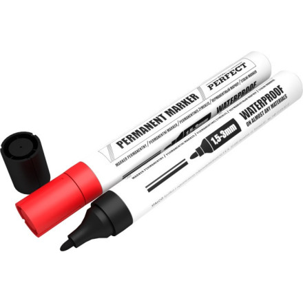 Permanentni marker Rdeč -10kos