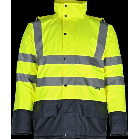 Izolirana odsevna jakna FLASH Rumena "2XL"