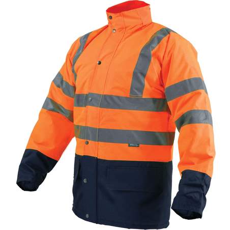 Izolirana odsevna jakna FLASH Oranžna "3XL"