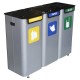 Sistem za ločevanje odpadkov z tremi prekati 3 x 70