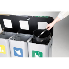 Sistem za ločevanje odpadkov  z tremi prekati 3 x 70