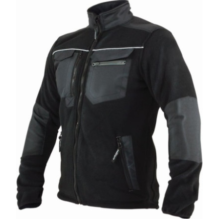 Moška Flis Jakna OXFORD Črna "L"