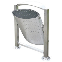 Inox zunanji koš za odpadke 3800