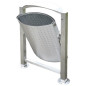 Inox zunanji koš za odpadke 3800 Inox zunanji koš za odpadke 3800
