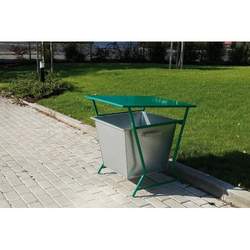 Košara z strešico za odpadke  - Modra