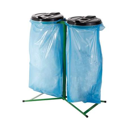 Stojalo za vreče z plastičnim pokrovom  "Duo"