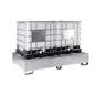 Cinkana lovilna posoda za 2 x IBC cisterno "Standard" Cinkana lovilna posoda za 2 x IBC cisterno "Standard"