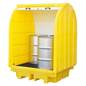 Zaprta lovilna paleta za 4 x 200L sod Zaprta lovilna paleta za 4 x 200L sod