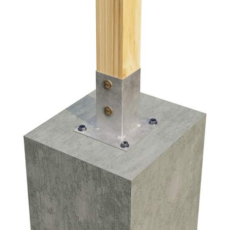 Ploščata vrtna sidrna osnova 91 x 150 x 150 mm