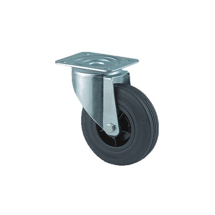 Transportno kolo, plastični disk - fiksno 80 mm