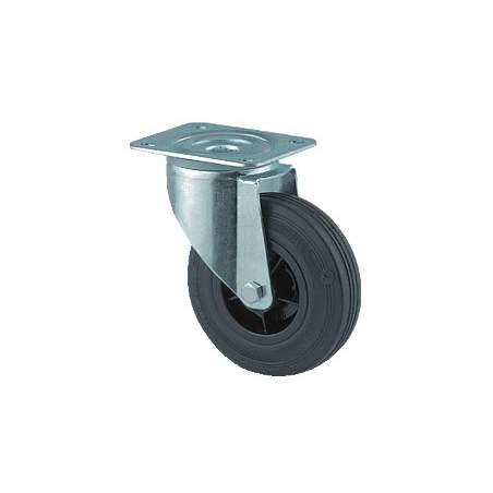 Transportno kolo, plastični disk - fiksno 80 mm