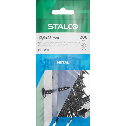 Vijaki PH za mavčne plošče 3.5x25mm,100 kos