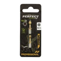 Titanium Pozidriv PZ1 1/4” Bit 25mm (2 kosa)