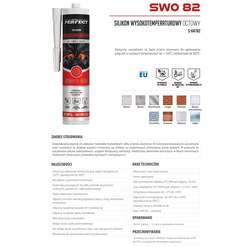 Visokotemperaturni silikon 300°C, 280 ml, Rdeč