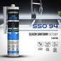 Sanitarni silikon-Acetat 280 ml, Brezbarven Sanitarni silikon-Acetat 280 ml, Brezbarven