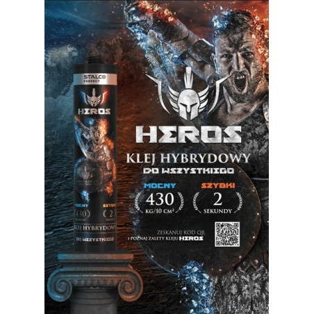 Univerzalno Hibridno lepilo HEROS 290 ml - Super Močno