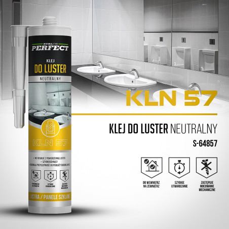 Lepilo za ogledala 280 ml - Nevtralni oksim silikon