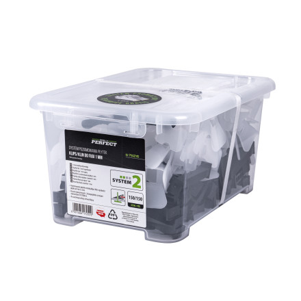 Izravnalni komplet za ploščice SYSTEM 2, 1mm, 150/150