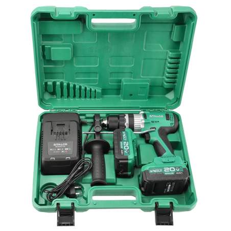 Akumulatorski udarni vrtalni vrtalnik IDS20-75BL z 2x 4Ah 20V S-VOLT