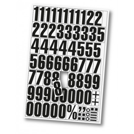 Magnetne številke za označevanje - Bele