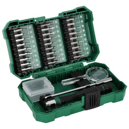 Set preciznih nastavkov in dodatkov 1/4”, 31 kos
