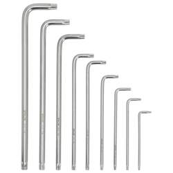 Set Extra dolgih TORX ključev z luknjo 9 kos