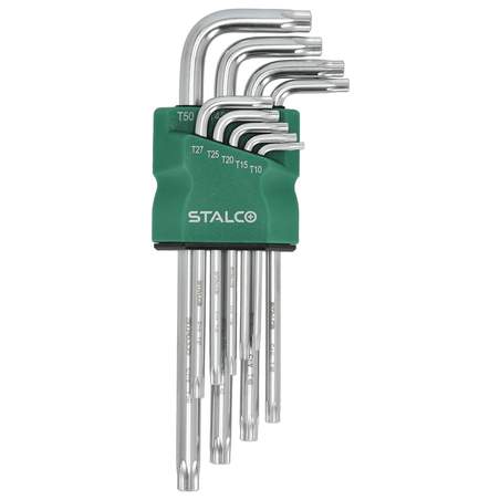 Set dolgih TORX ključev z luknjo 9 kos